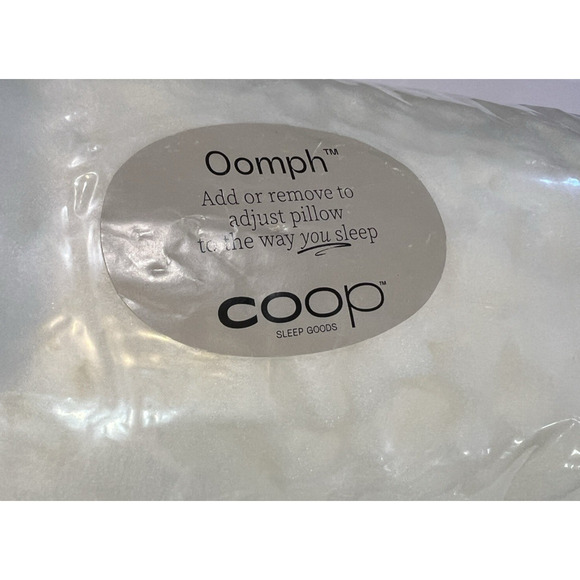 COOP Oomph Pillow Refill Shredded Memory Foam Extra Stuffing 2-pack - Picture 3 of 3